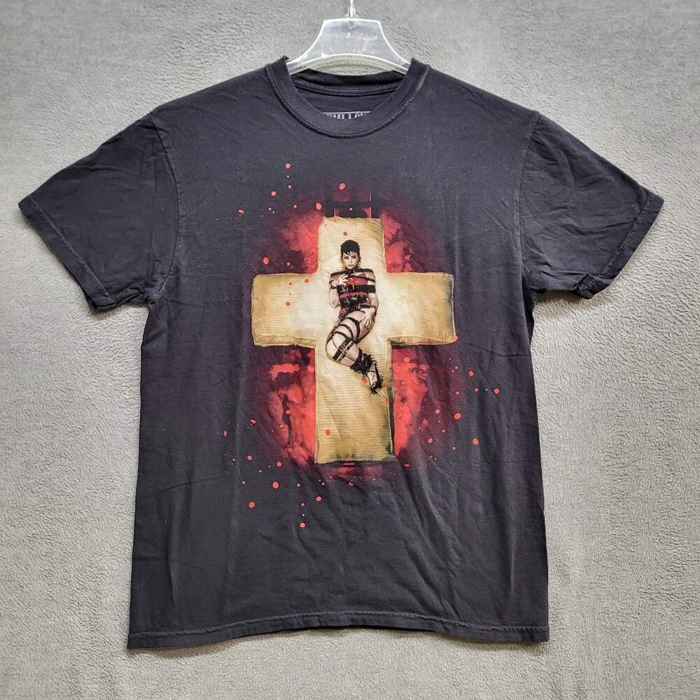 Demi Lovato Men Shirt Medium Black Holy F*ck Short Sleeve‎ Tee